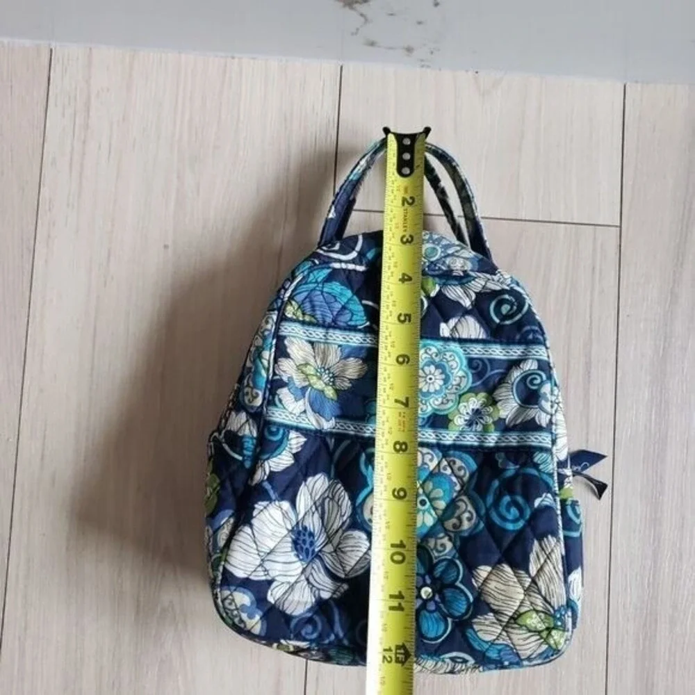 Vintage Vera Bradley Laptop Case & Lunch Bag Blue Floral Quilted Set Made in USA